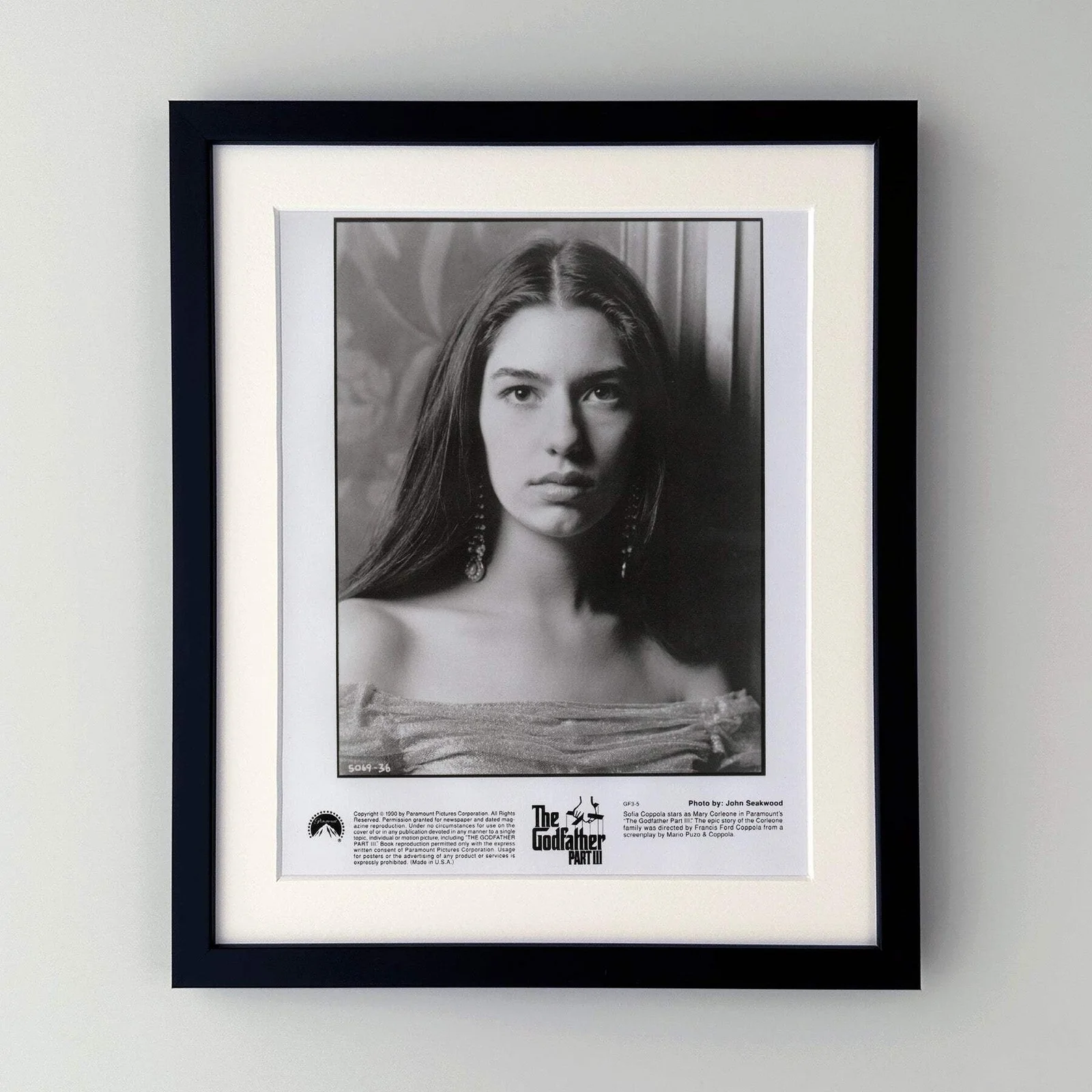 The Godfather Part 3 (1990) Press Publicity Still - Framed, image 2