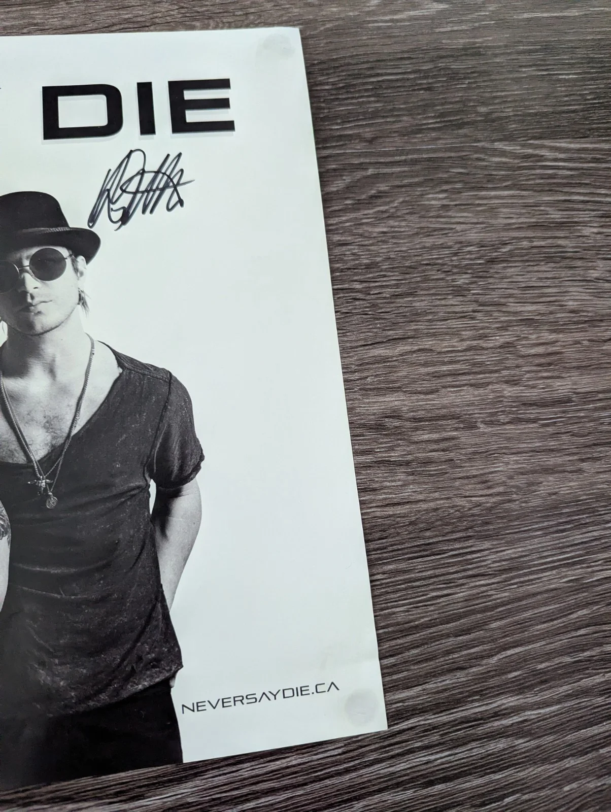 Never Say Die Original Signed Music Poster Autographed Band Collectible, image 4