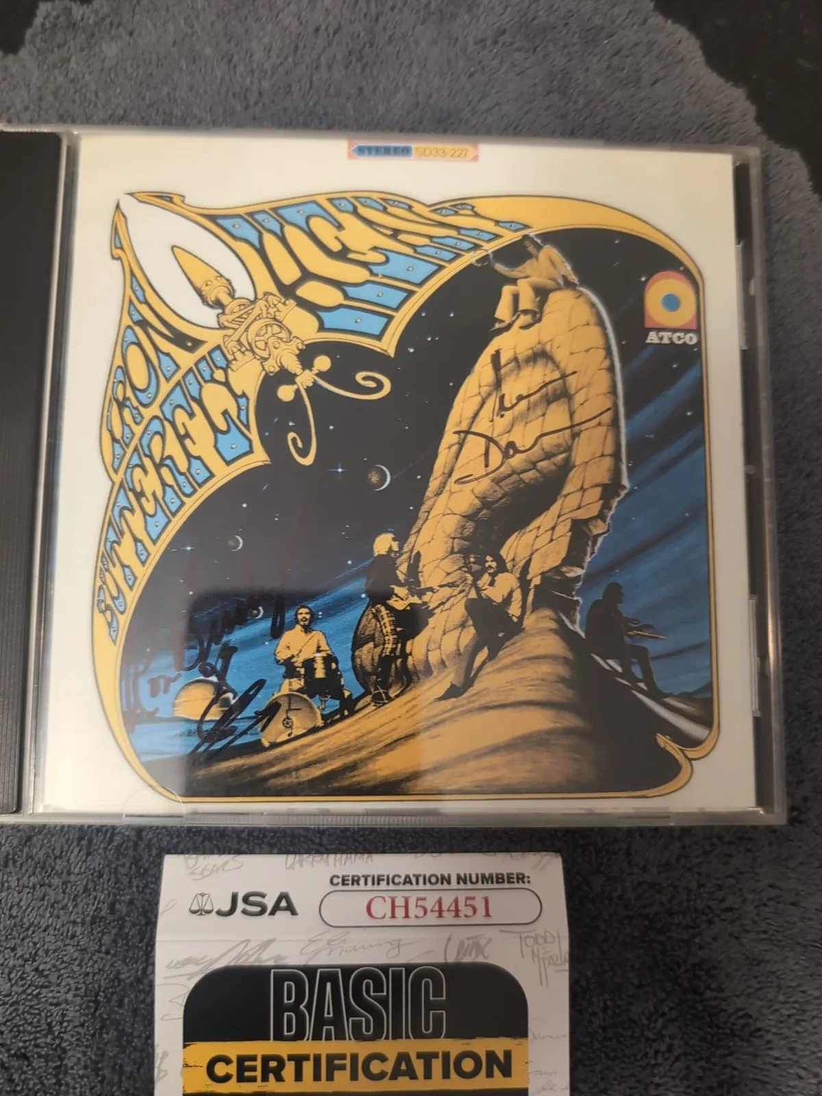 Iron Butterfly Signed CD Ron Bushy Lee Dorman Autograph Auto JSA Rare, изображение 2