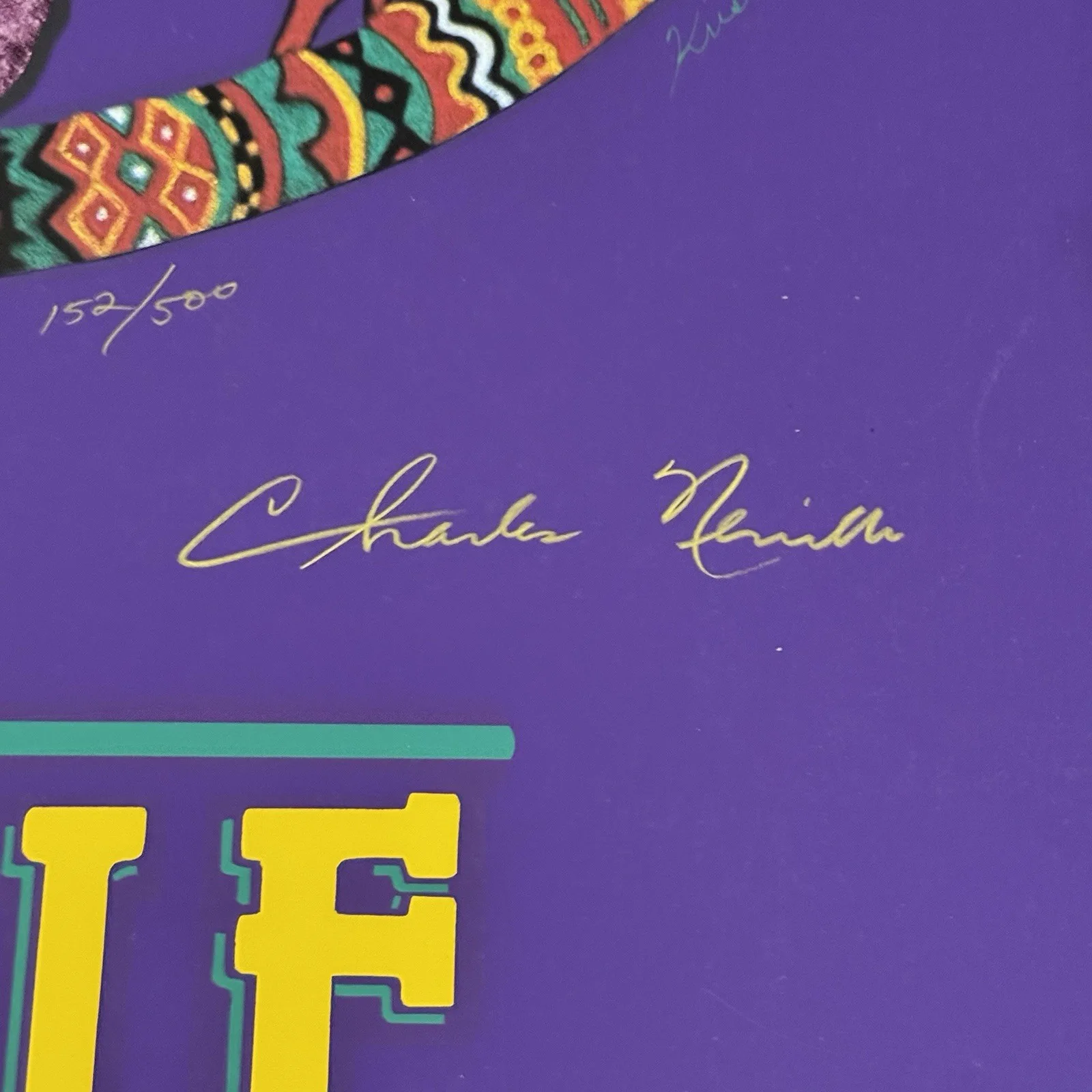 Neville Brothers Poster Autographed By Band & Artist 1994 New Orleans #152/500, изображение 3