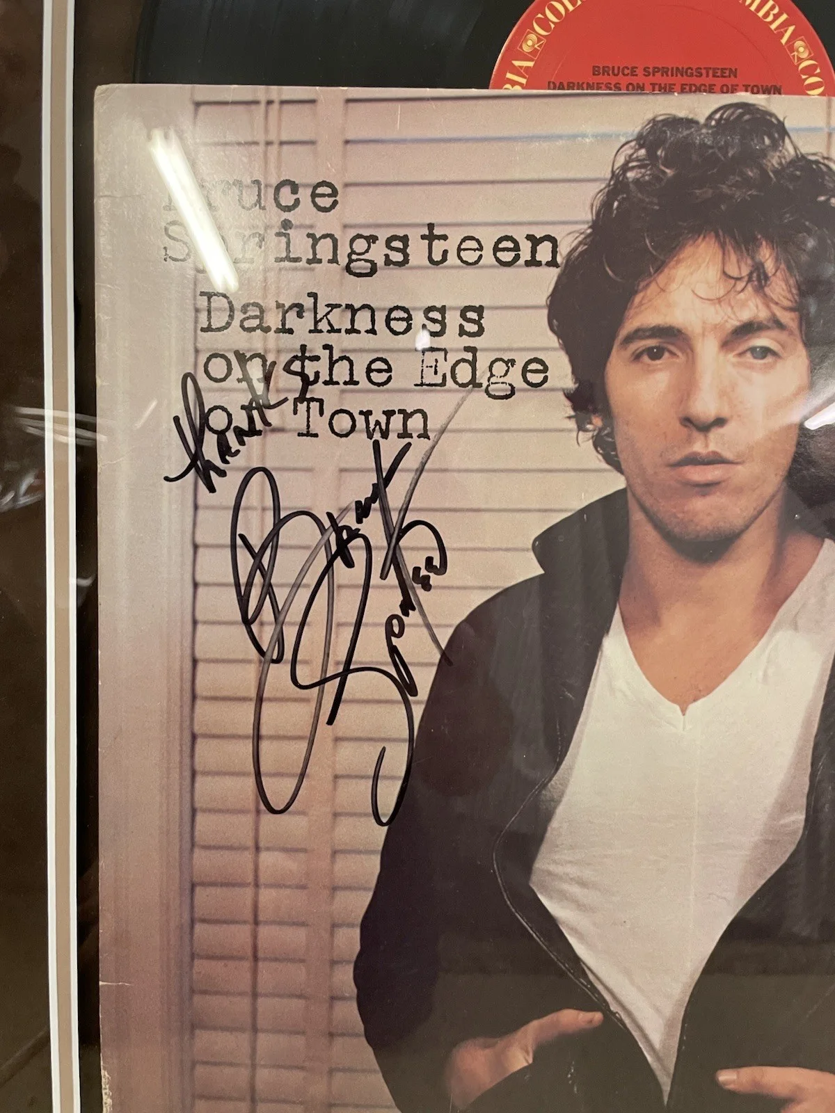 Bruce Springsteen Autographed Album - Darkness On The Edge Of Town. Very Nice!, изображение 2