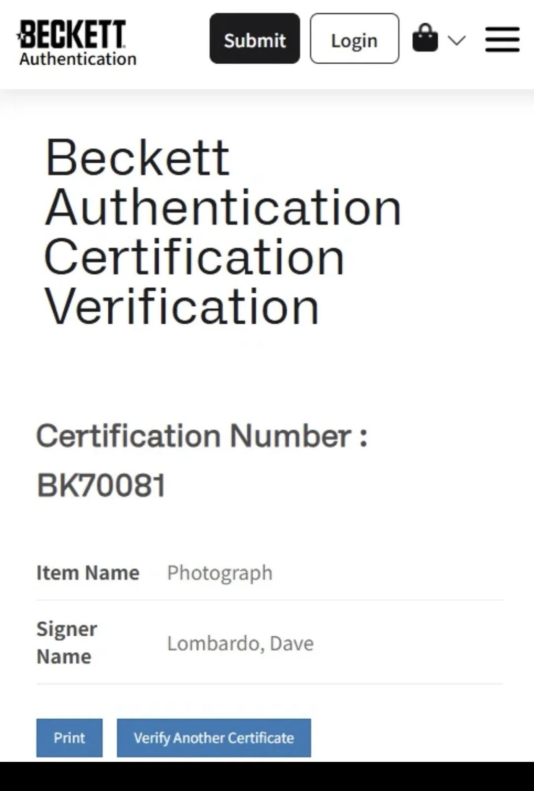 BAS COA DAVE LOMBARDO SIGNED 8x10 SLAYER PHOTO BECKETT, изображение 3