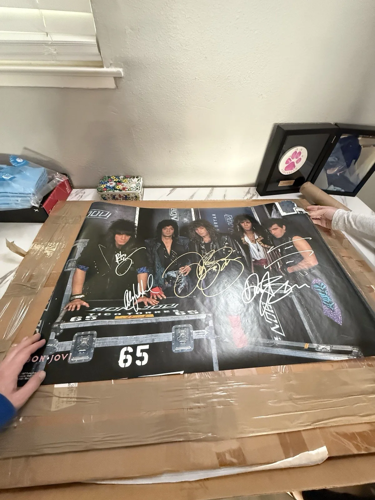 Bon Jovi Autograph Poster With Four Autographs ￼, image 2