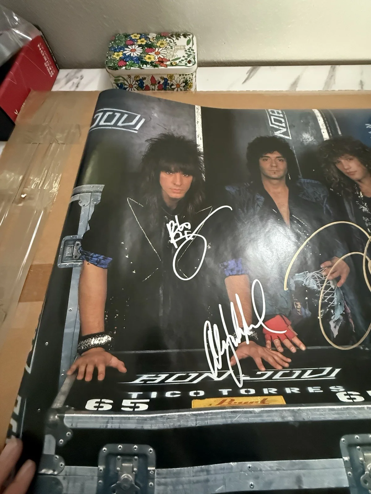 Bon Jovi Autograph Poster With Four Autographs ￼, image 3
