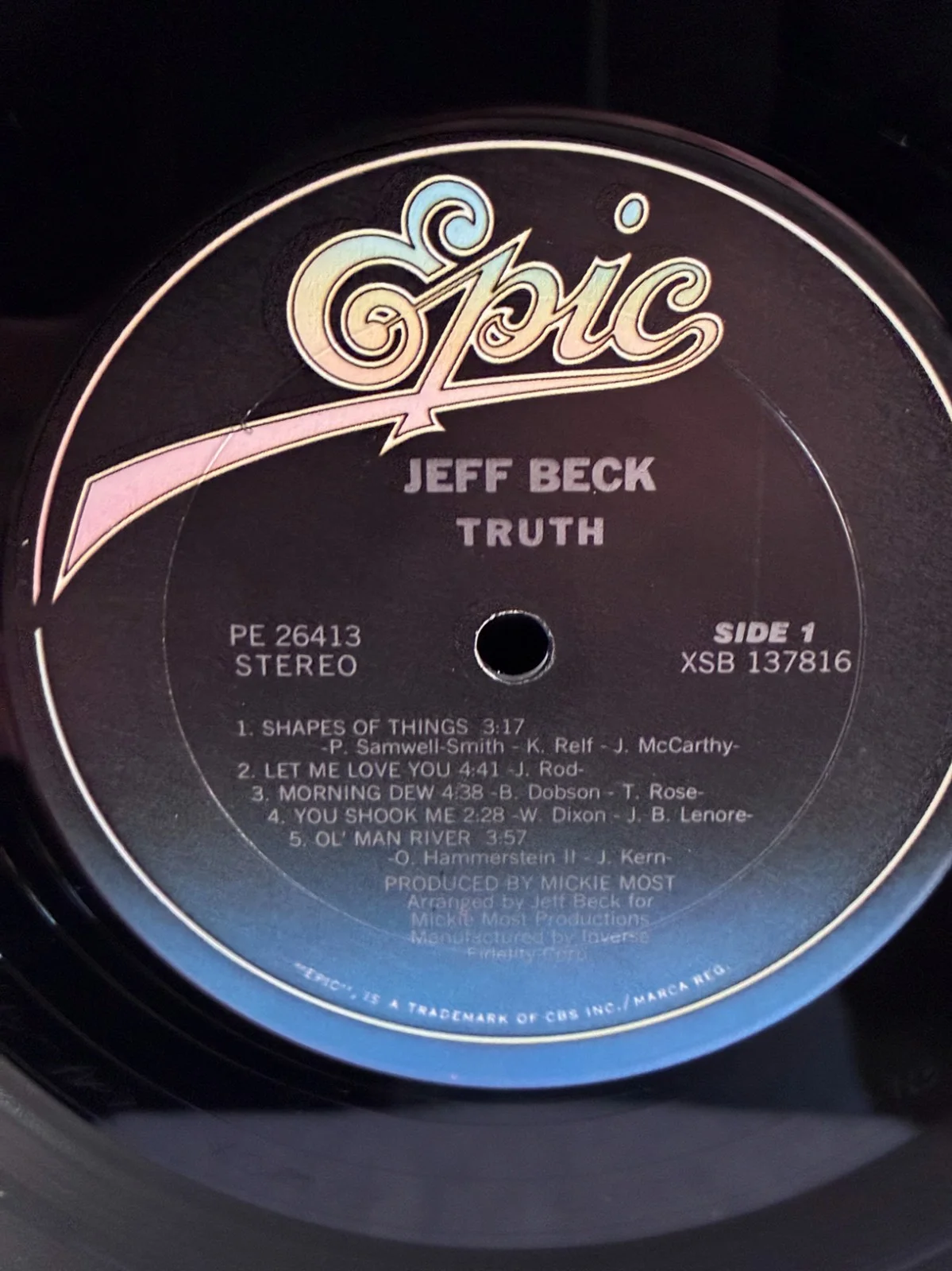 Jeff Beck-Truth !!SIGNED LP COVER!!, image 4