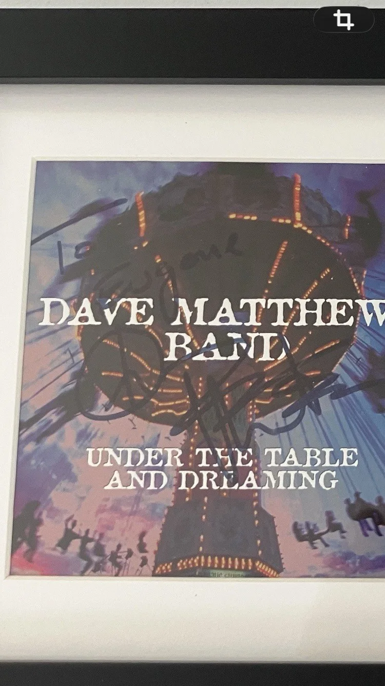 Dave Matthew’s Signed/Autographed Cd/Cover Framed With Coa, image 2