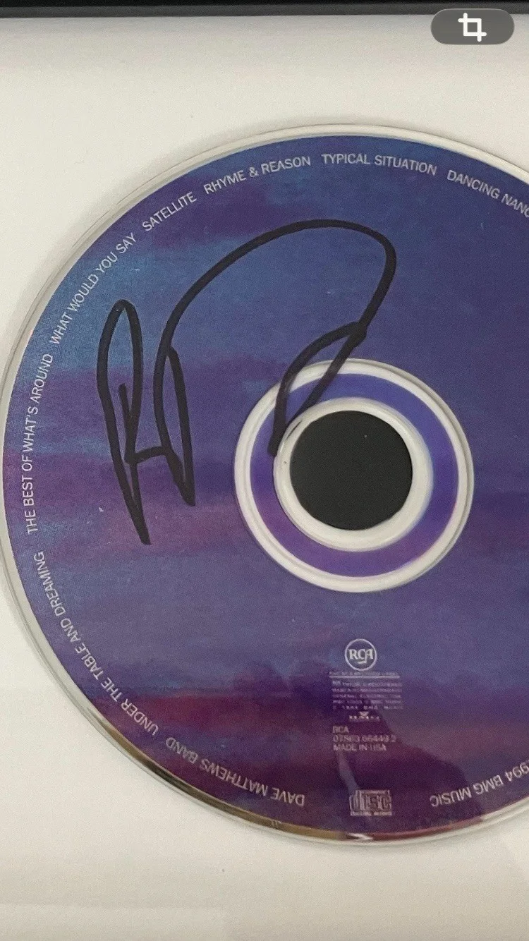 Dave Matthew’s Signed/Autographed Cd/Cover Framed With Coa, image 3