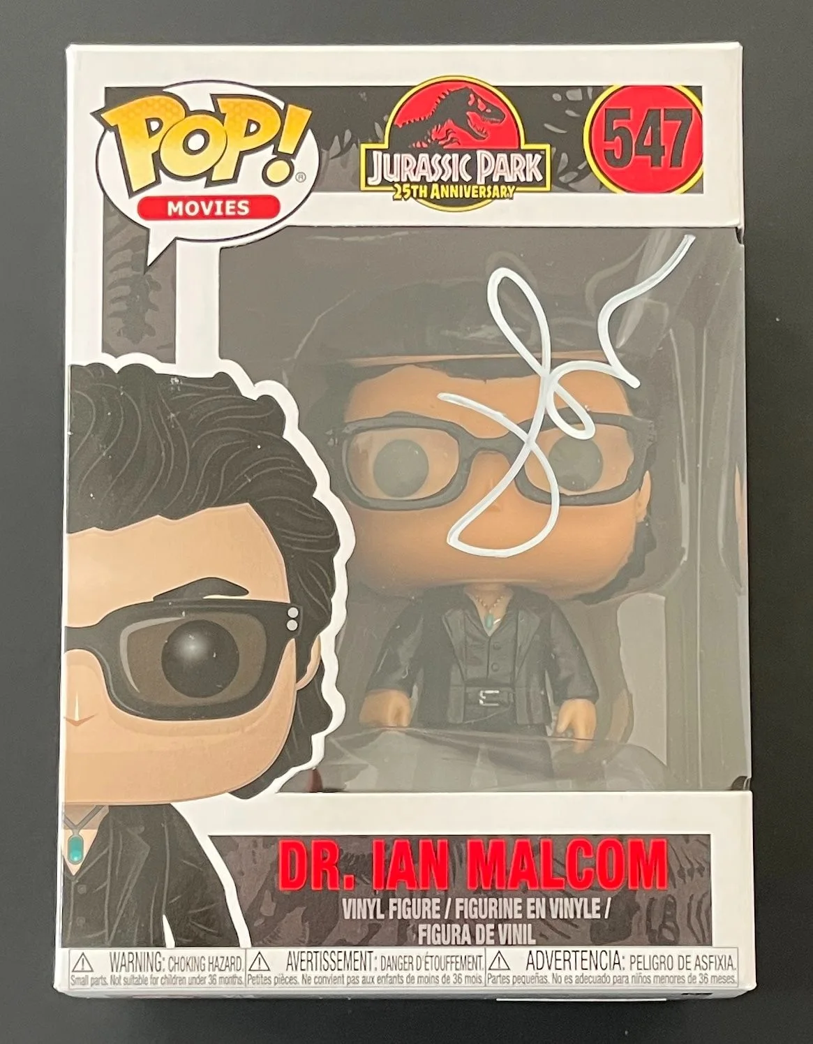 JEFF GOLDBLUM SIGNED JURASSIC PARK DR. IAN MALCOLM FUNKO EXACT PROOF BECKETT COA, image 2