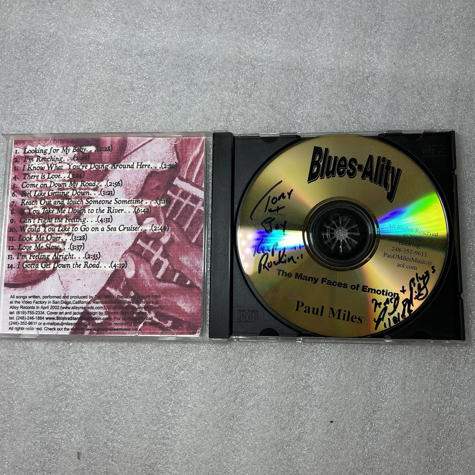 Paul Miles The Blues Men CD Lot Of 5 Signed and Autographed Blue Music, image 2