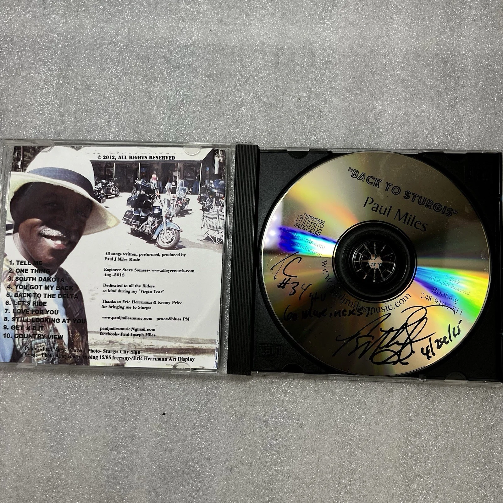 Paul Miles The Blues Men CD Lot Of 5 Signed and Autographed Blue Music, image 3