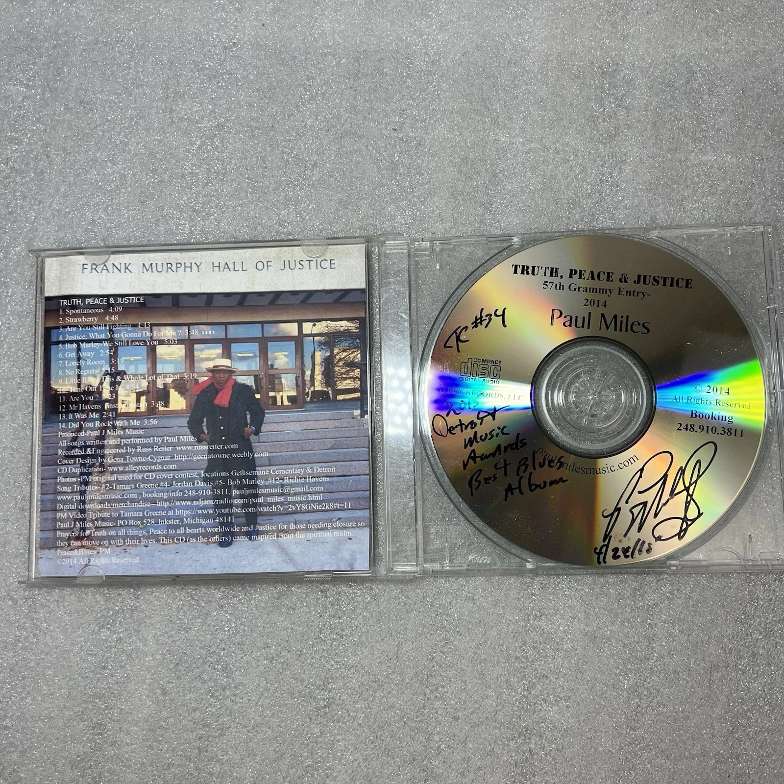 Paul Miles The Blues Men CD Lot Of 5 Signed and Autographed Blue Music, image 4