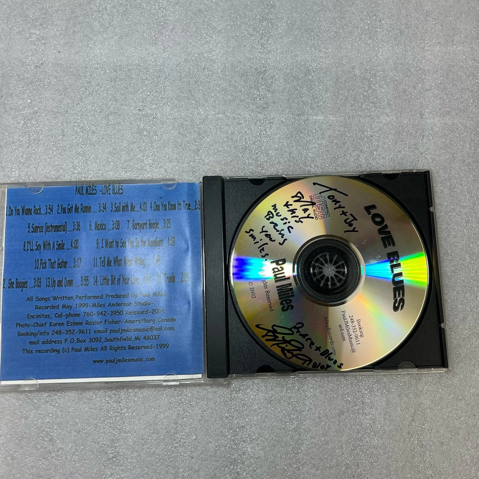 Paul Miles The Blues Men CD Lot Of 5 Signed and Autographed Blue Music, image 5