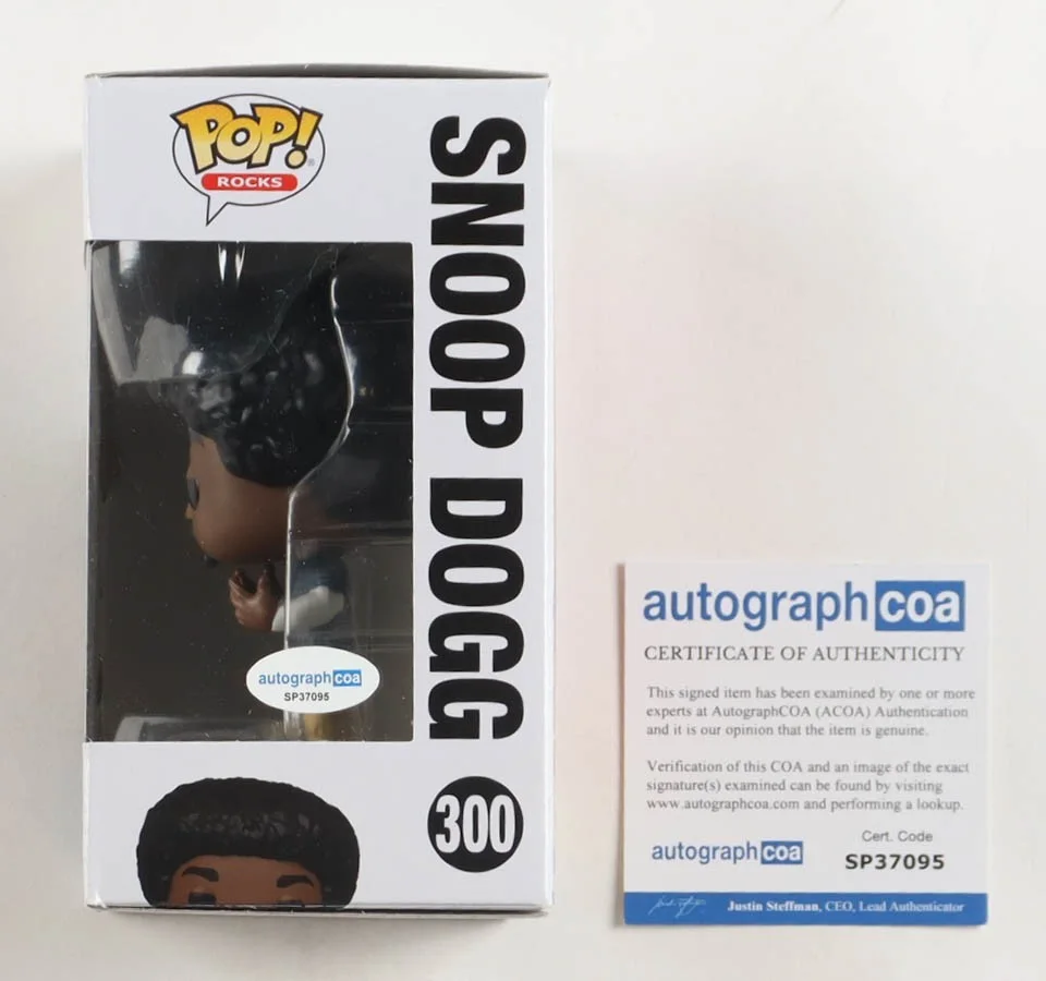 Snoop Dogg Signed Autograph Funko Pop Rocks Vinyl Figure #300 COA, изображение 2