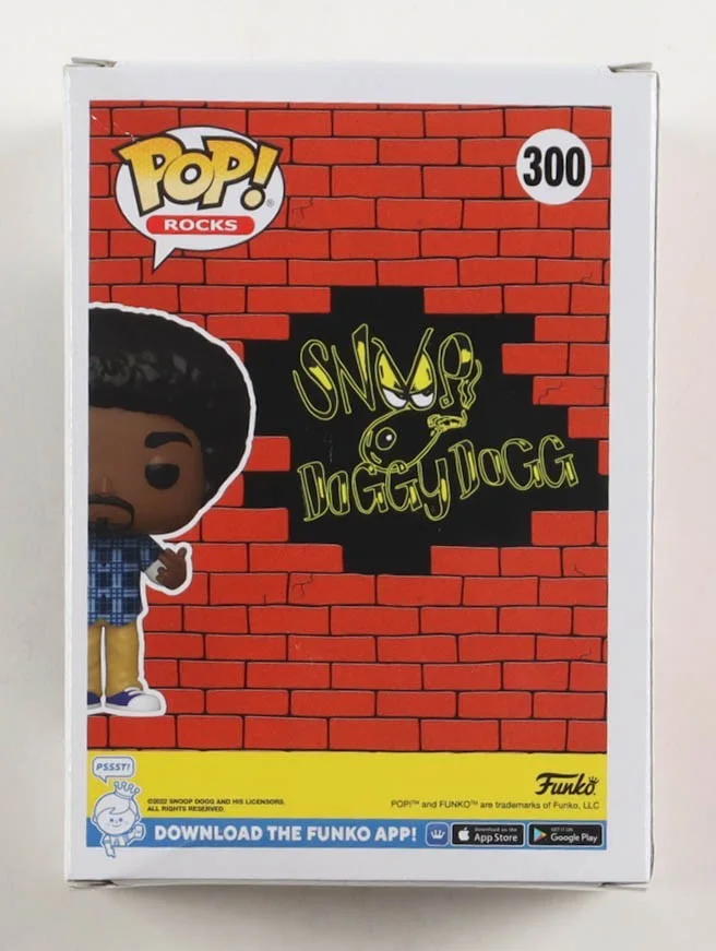 Snoop Dogg Signed Autograph Funko Pop Rocks Vinyl Figure #300 COA, изображение 3