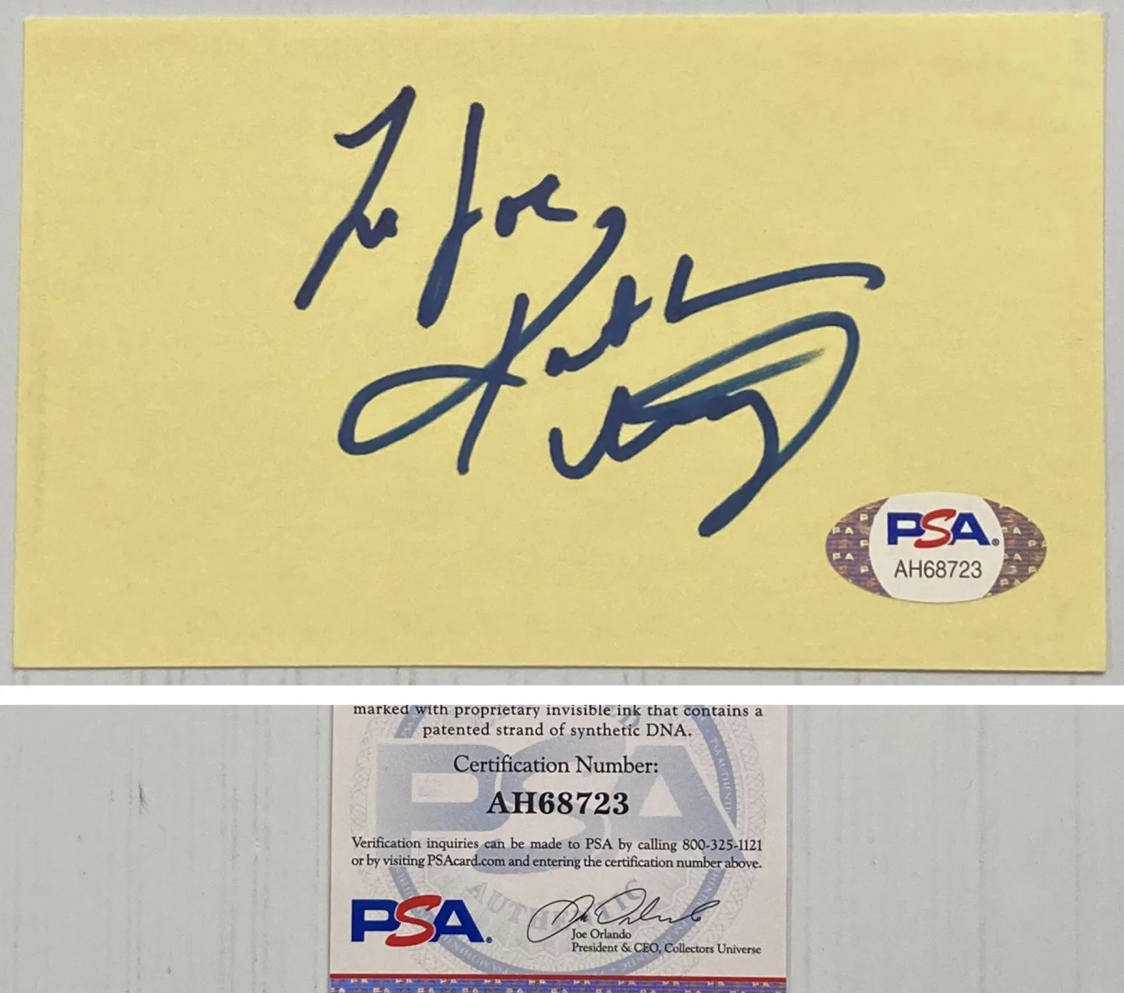 Katherine Heigl — Knocked Up Katherine Heigl Signed Autograph 3x5 Index Card - PSA DNA - FREE S&H!