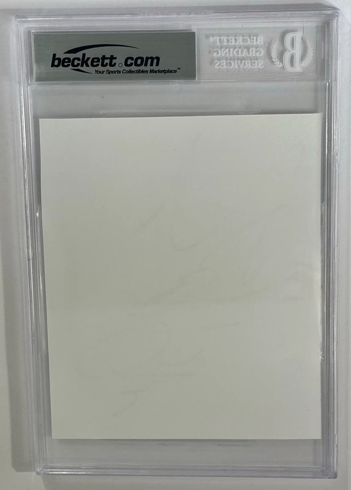 MC Hammer signed cut Index Card rapper Beckett coa slabbed, image 4