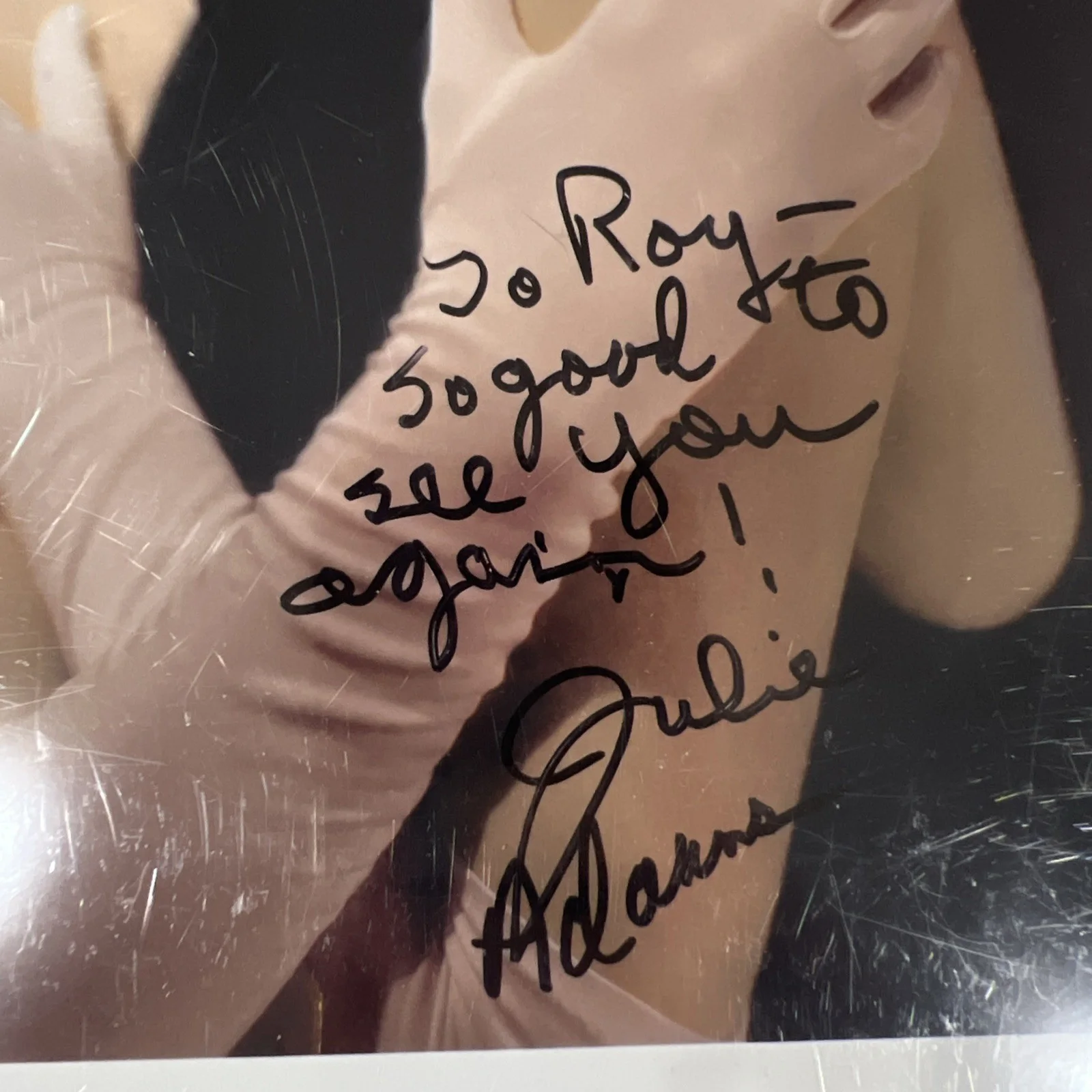 JULIE ADAMS SIGNED COLOR PHOTO WITH JSA CERTIFICATION, image 3