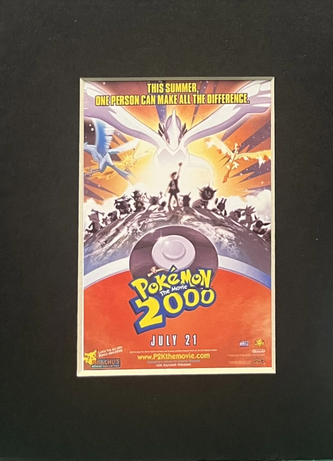 POKÉMON 2000 the Movie. 35mm Film Cell Mounted Display, изображение 3