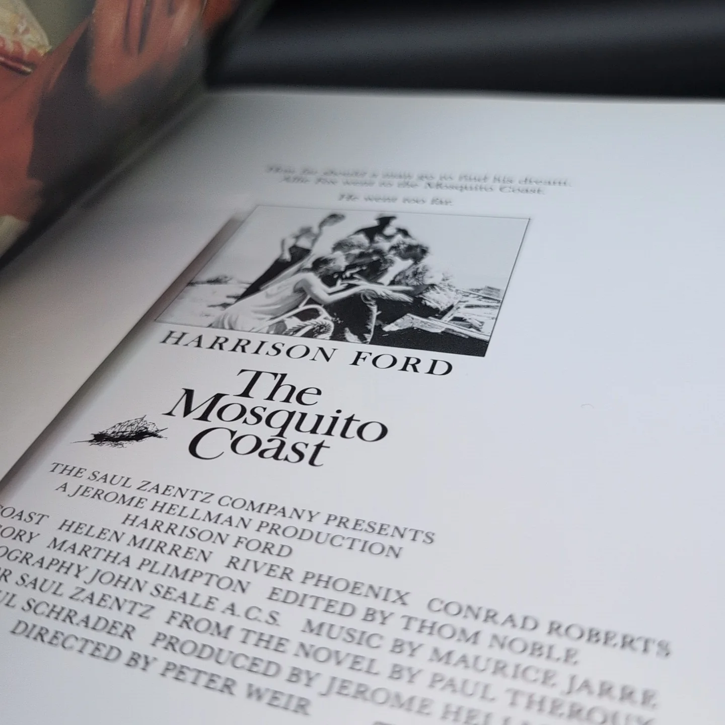 The Mosquito Coast Harrison Ford Film Programme 1986 Japan Import, изображение 4