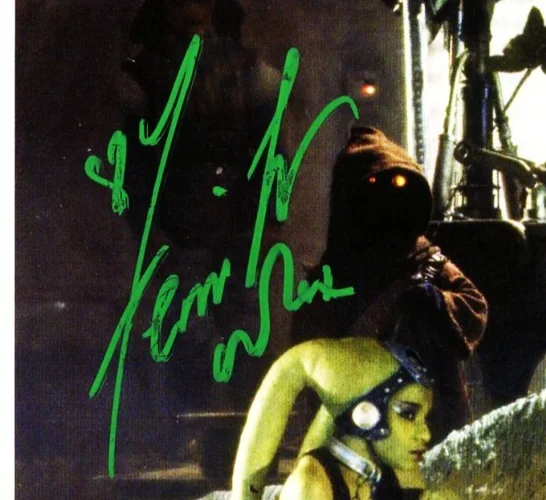 FEMI TAYLOR, DAVE BARCLAY — FEMI TAYLOR & DAVE BARCLAY Signed 8x10 OPX Photo "STAR WARS" BAS #BD74401, изображение 2