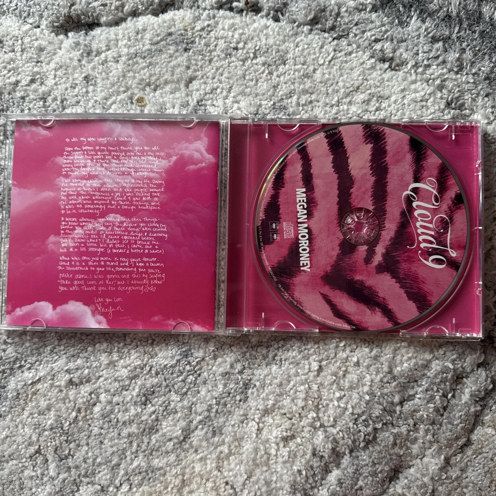 IN HAND Megan Moroney Cloud 9 Signed CD, image 4
