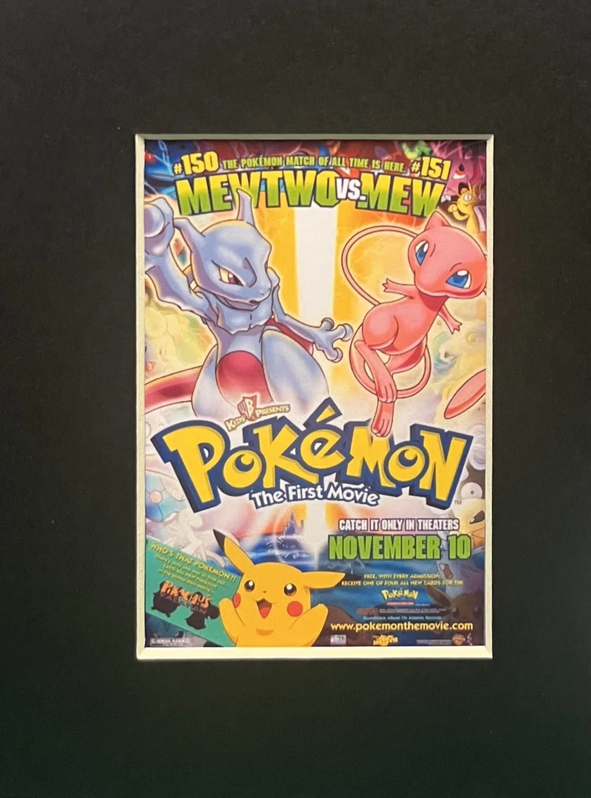 POKEMON. The First Movie. 35mm Film Cell Mounted Display, изображение 2