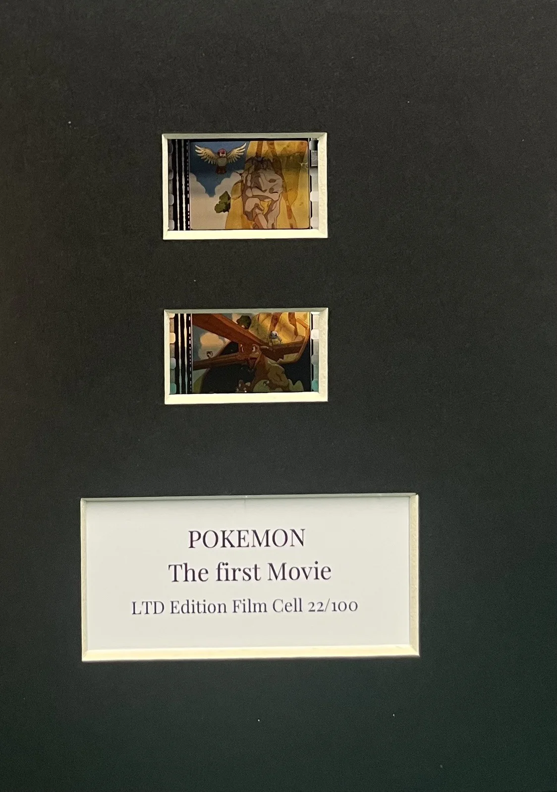 POKEMON. The First Movie. 35mm Film Cell Mounted Display, изображение 3