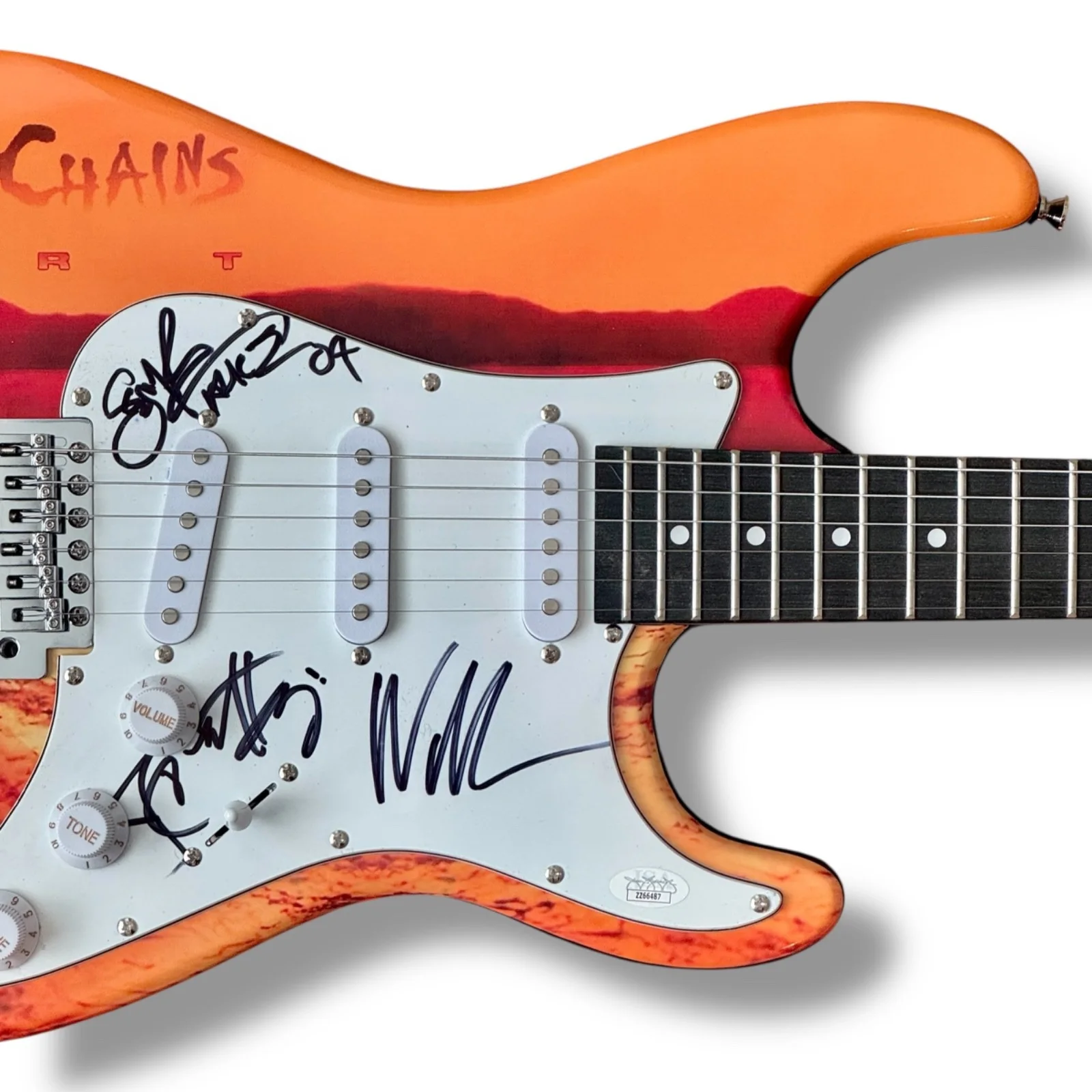 Alice In Chains Signed Guitar Custom JSA COA Jerry Cantrell Inez Duvall Kinney, image 2