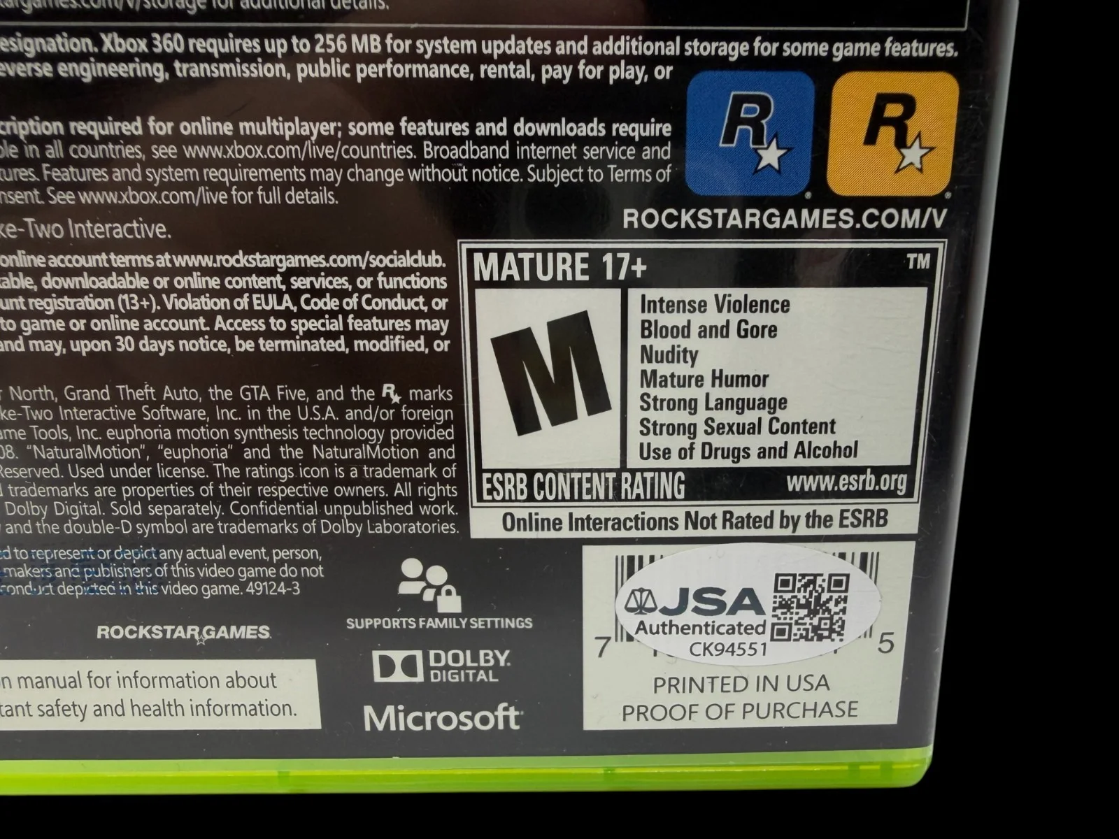 Steven Ogg, Ned Luke, Shawn Fonteno — Ned Luke +2 Cast Signed Grand Theft Auto V Xbox 360 Game GTA Autograph JSA COA, изображение 3