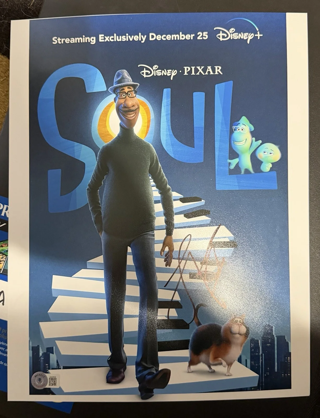 Jamie Foxx — Soul Movie Photo 11x14 Signed Pixar Disney Autographed Jamie Fox Beckett COA, изображение 5