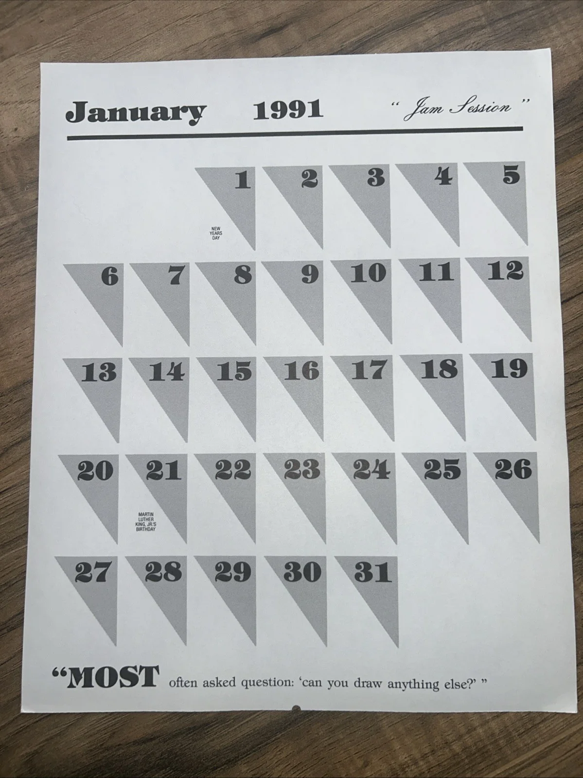 January 1991 “Jam Session” Betty Harper AUTOGRAPH, image 3