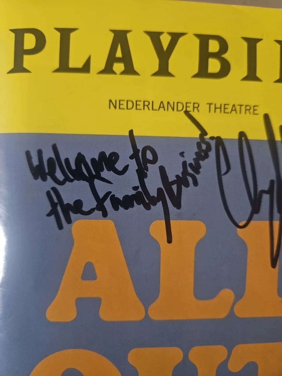 Gracie Lawrence, Clyde Lawrence — All Out Playbill Signed By Gracie And Clyde Lawrence - Inscribed, image 4