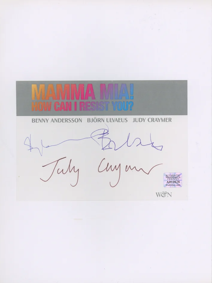Benny Andersson & Bjorn Ulvaeus ABBA Autographed Signed Book AMCo COA 24180, изображение 2