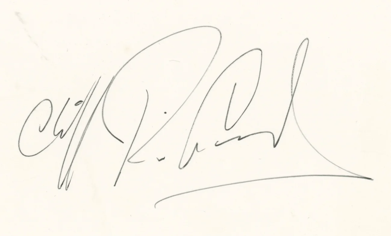 Cliff Richard LARGE Autographed Signed Vintage Album Page AMCo COA 26263, image 2