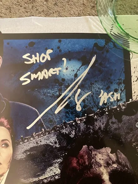 BRUCE CAMPBELL, RAY SANTIAGO, Dana DeLorenzo, SAM RAIMI, TED — ASH VS EVIL DEAD MOVIE TV SHOW POSTER 27X40 SIGNED BRUCE CAMPBELL INSCRIBED RARE, изображение 2