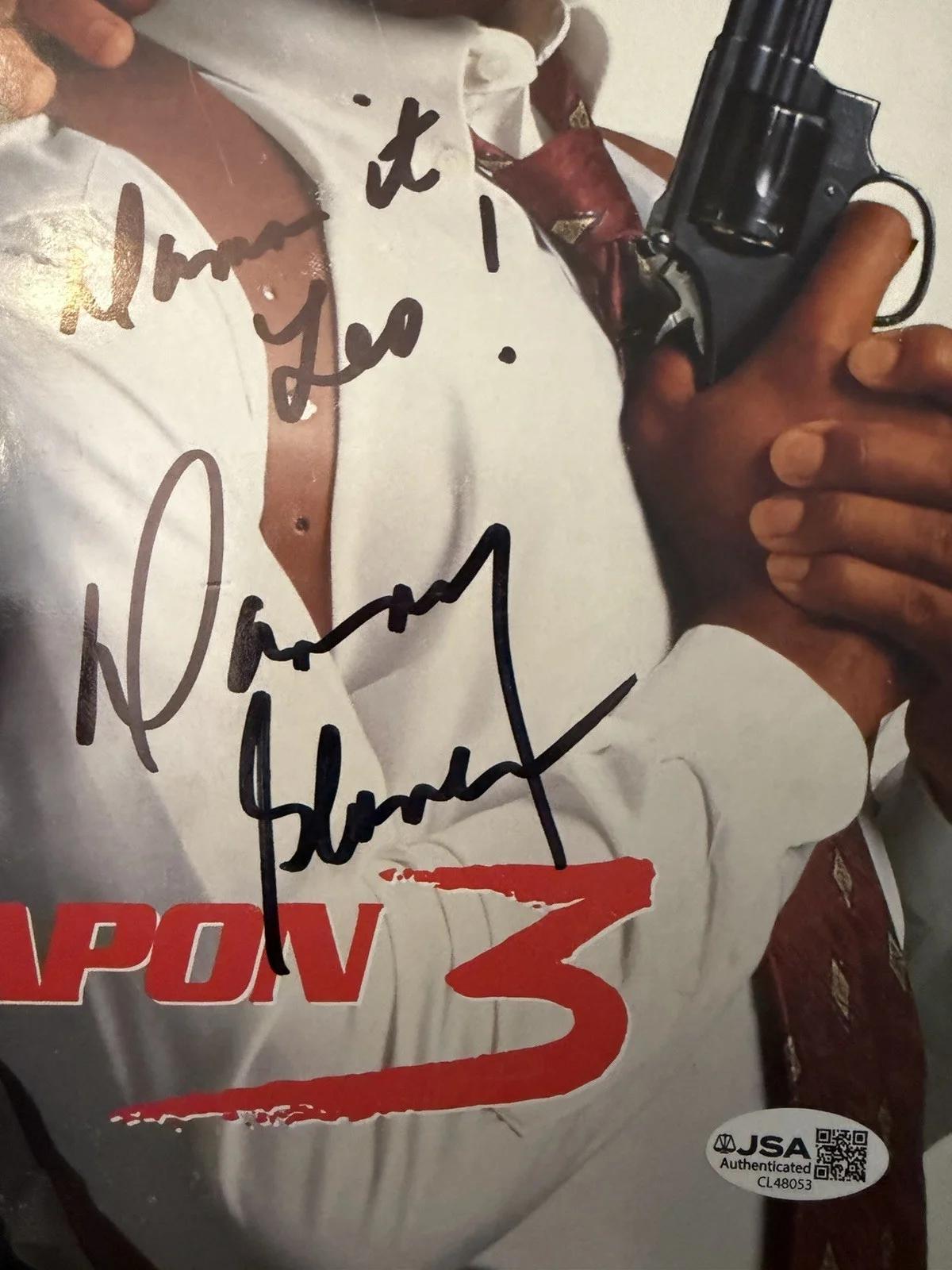 🎬 Danny Glover Signed Lethal Weapon 3 LaserDisc Album Cover – JSA Certified 🎬, image 2
