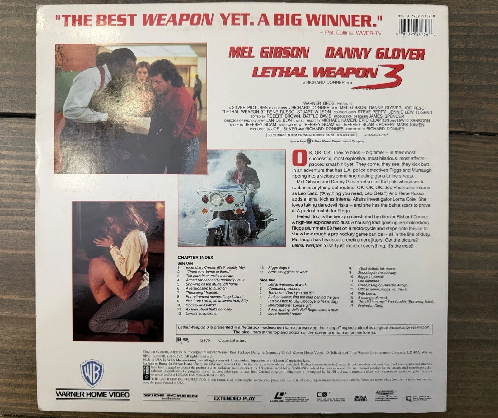 🎬 Danny Glover Signed Lethal Weapon 3 LaserDisc Album Cover – JSA Certified 🎬, image 5