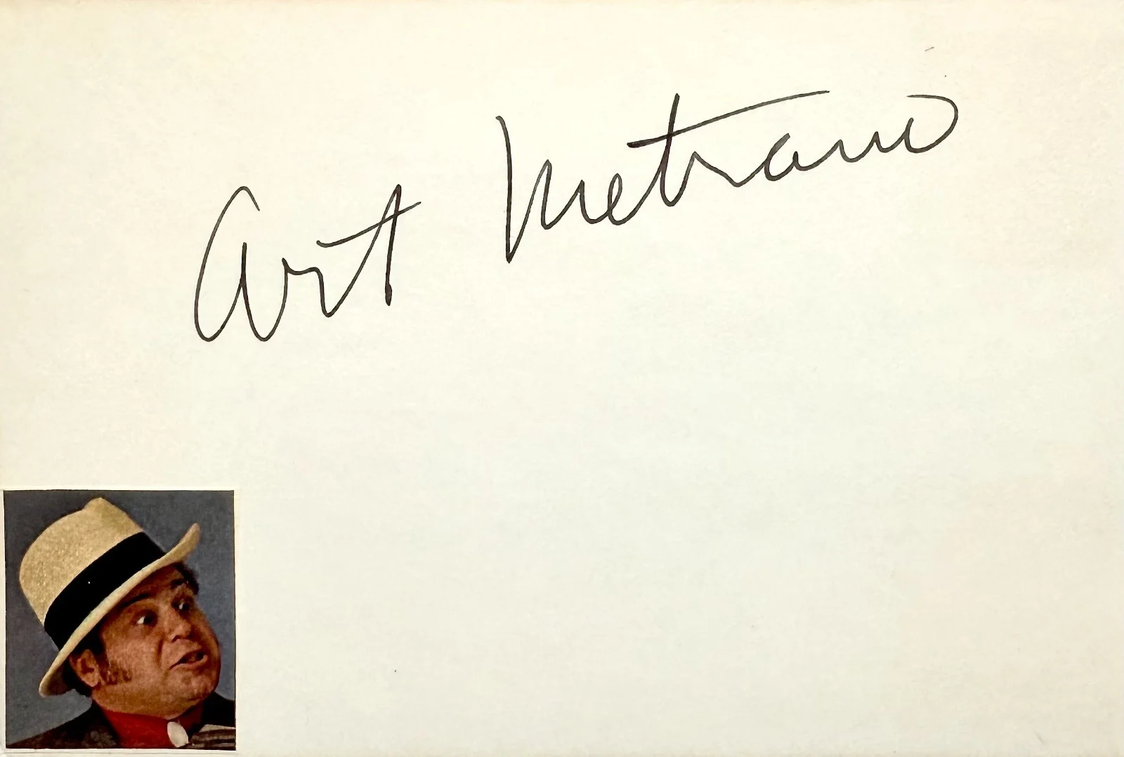 Art Metrano — ART METRANO Signed Autographed 4"x 6" INDEX CARD Malibu Express POLICE ACADEMY 2, изображение 3