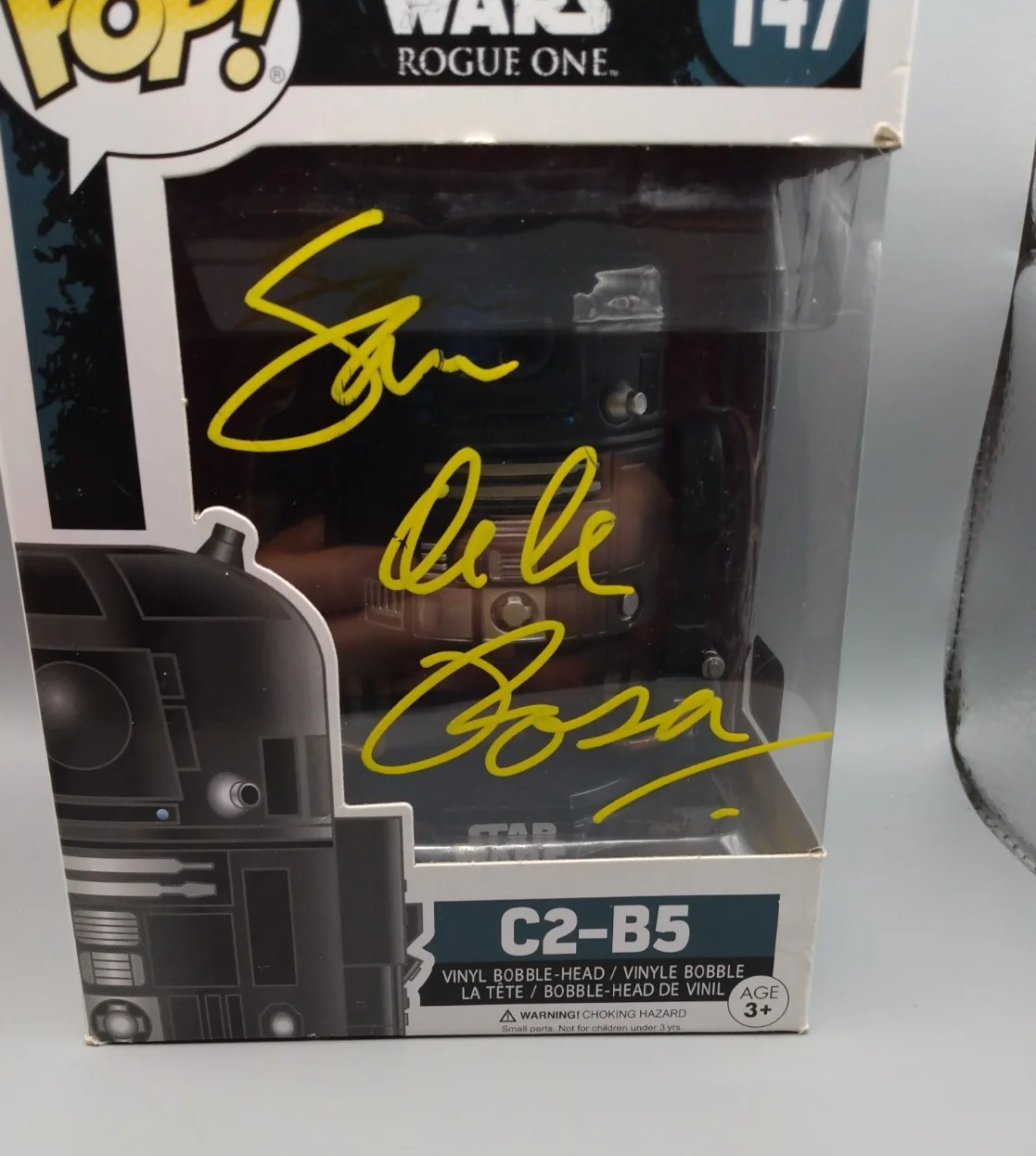SAM DE LA ROSA — SAM DE LA ROSA SIGNED AUTOGRAPHED C2-B5 FUNKO POP #147 COA #15129 AUTO, изображение 2