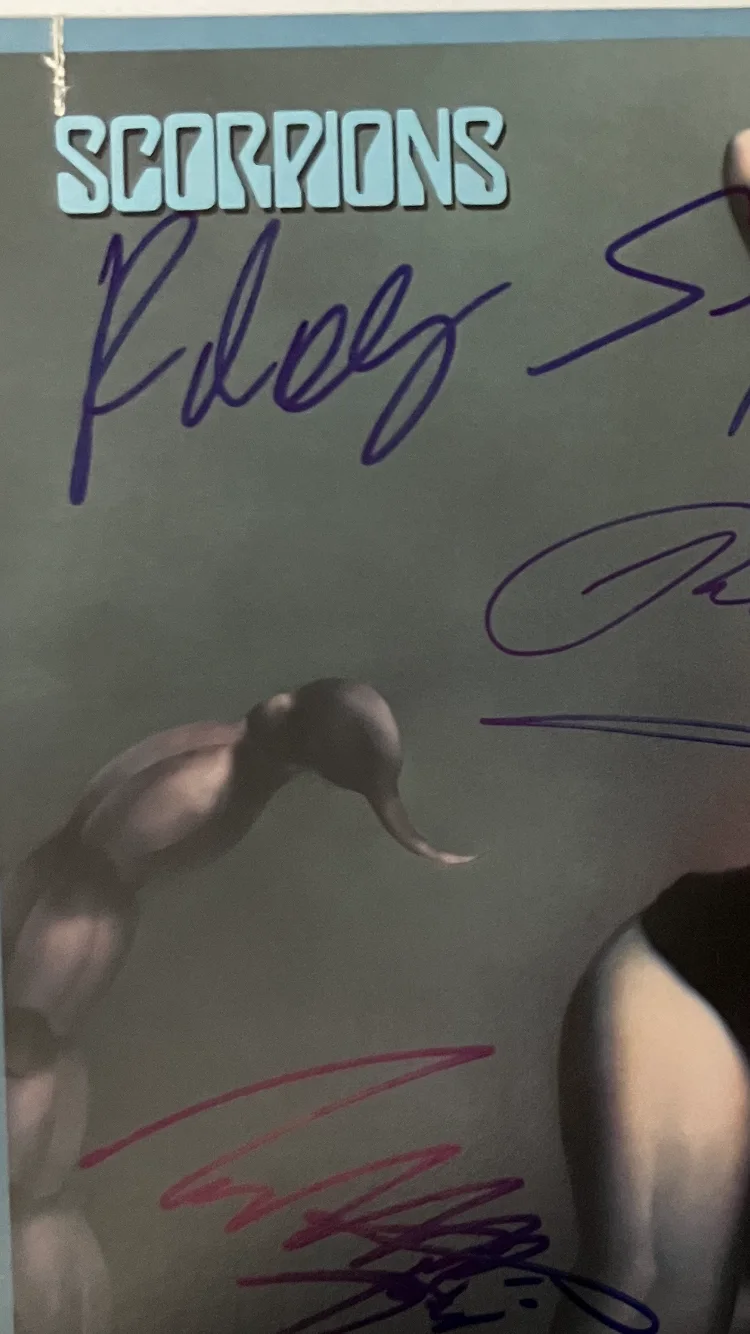 SCORPIONS SIGNED/AUTOGRAPHED ALBUM JACKET/VINYL WITH COA, изображение 3