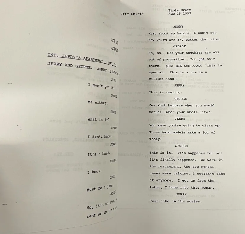 Jerry Seinfeld — Seinfeld Cast Signed Script Puffy Shirt Richards Dreyfus Alexander Beckett LOA, image 5