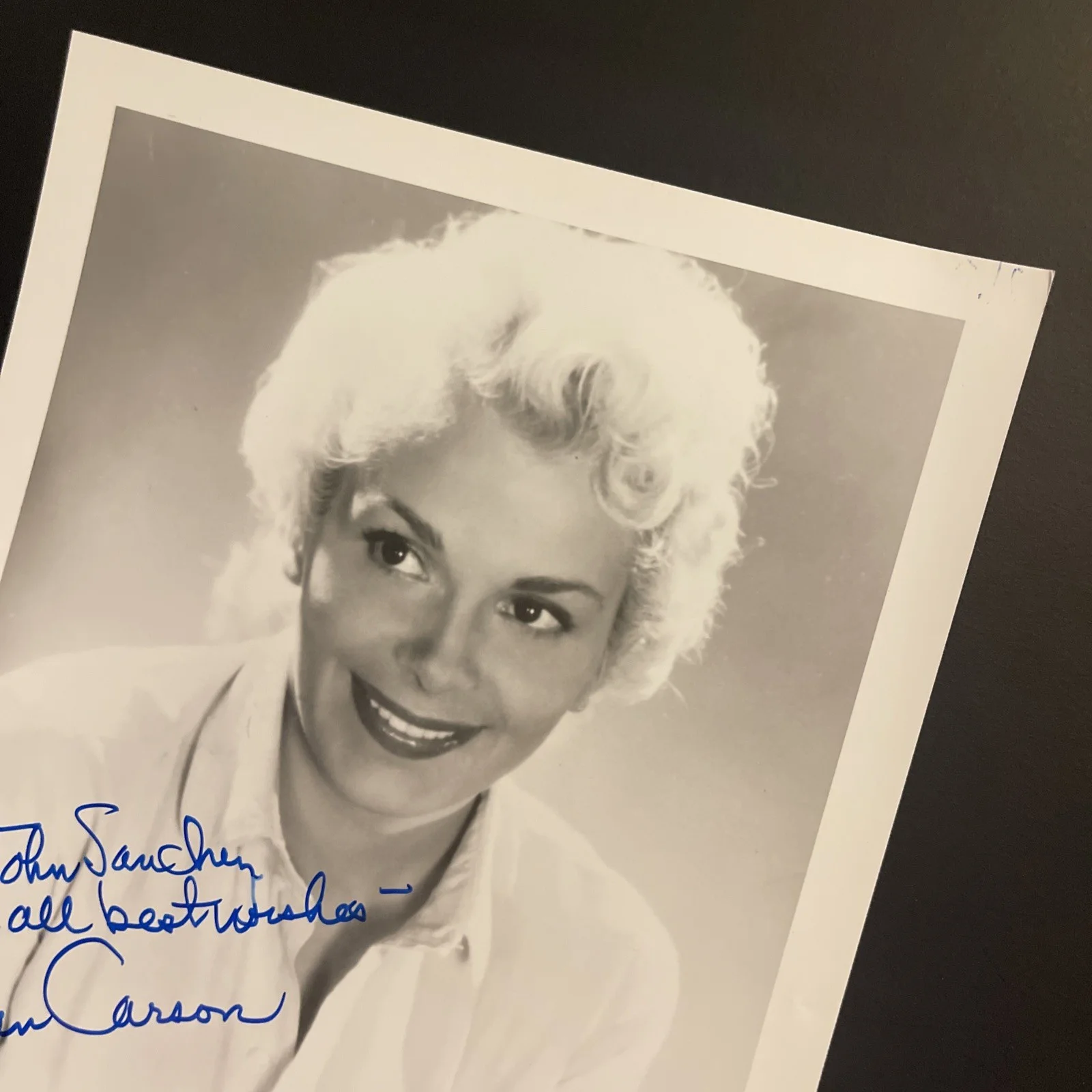 JEAN CARSON: Hand Signed Original Celebrity Photo 8 x 10”/ KSK, image 3