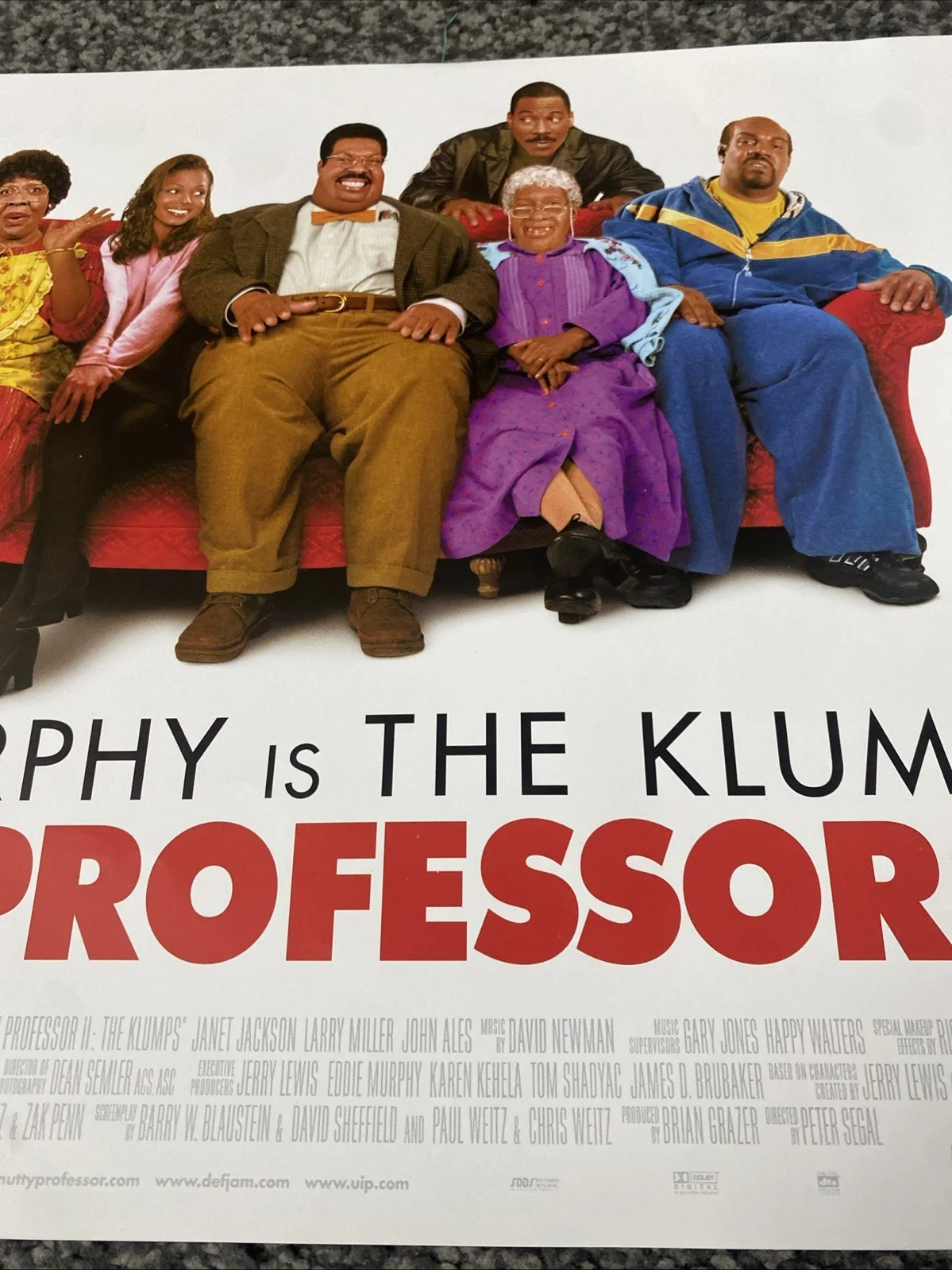 Nutty Professor 2 Klumps UK Quad Original Film Movie Poster Eddie Murphy 2000, изображение 4