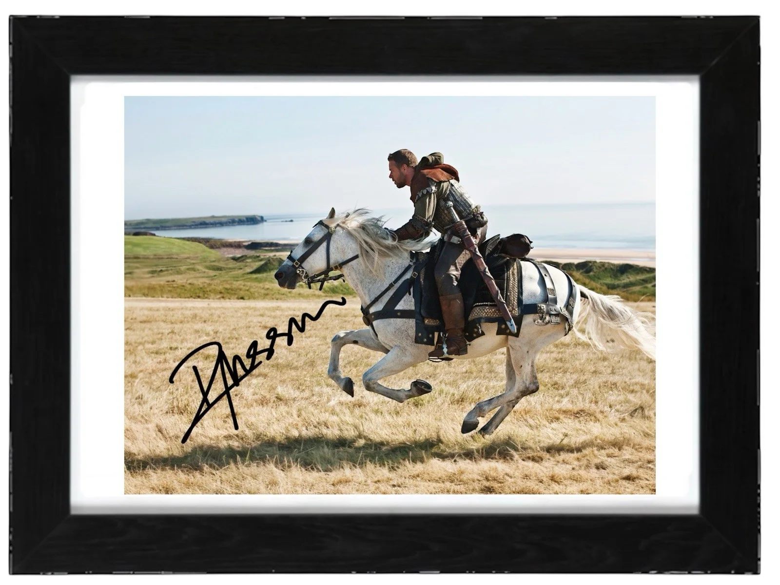 Russell Crowe Signed Autograph PHOTO Pre Print 6x4/A4/ Framed Robin Hood, image 2