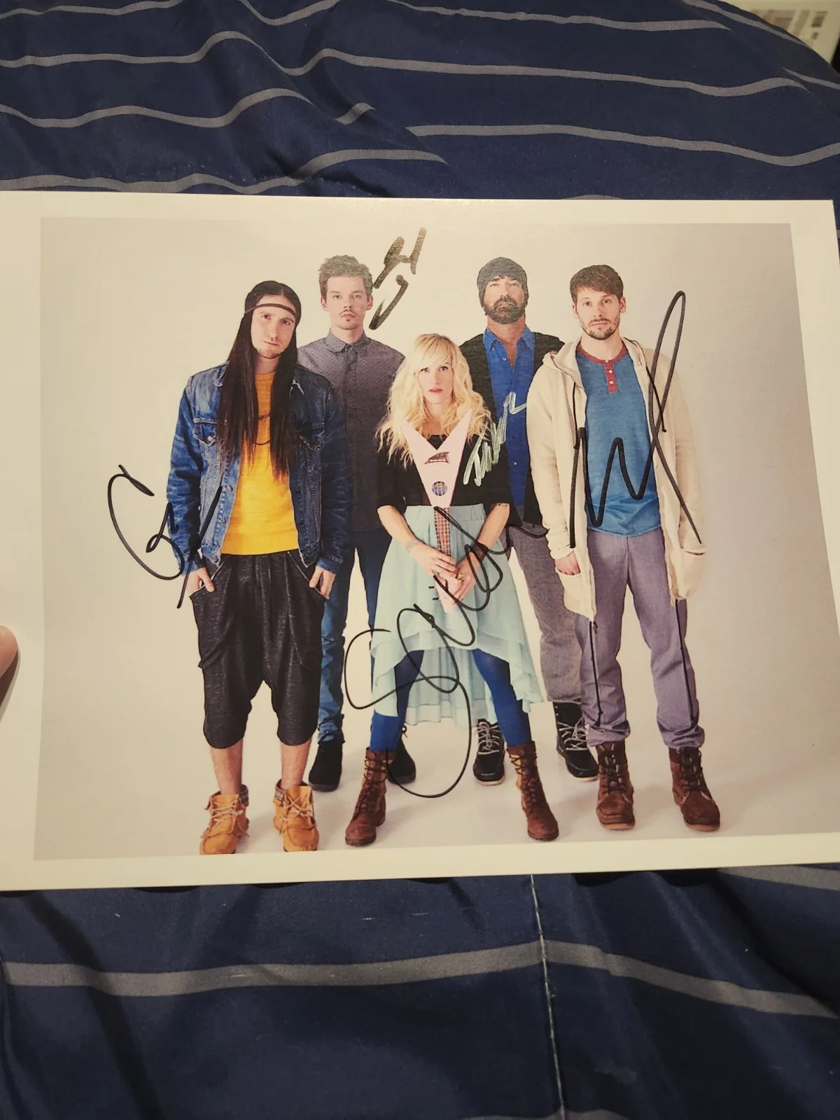 Walk Off The Earth Band Signed Autograph Photo Coa 8x10 Pokemon Journeys Sarah, изображение 2