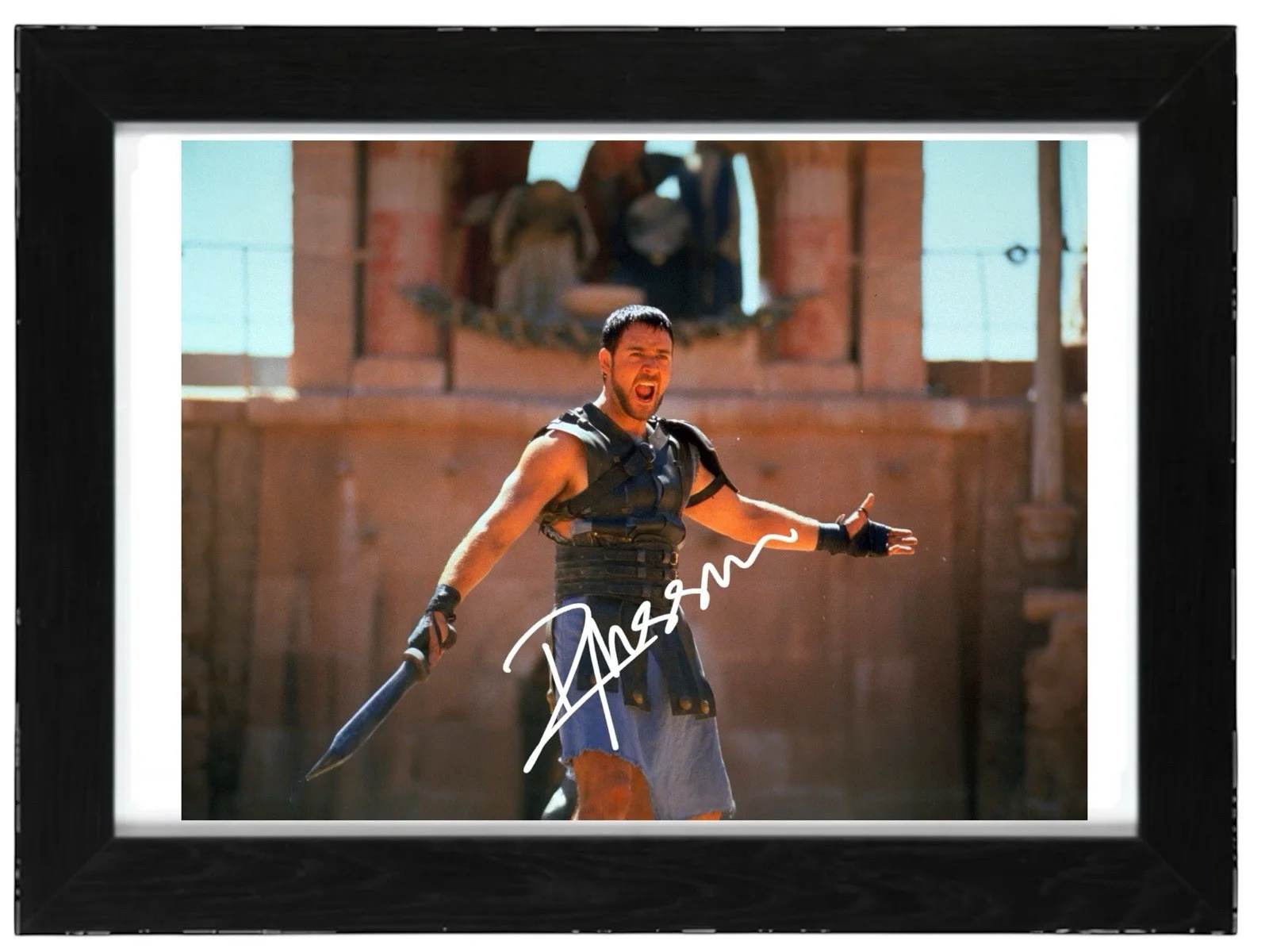 Russell Crowe Signed Autograph PHOTO Pre Print 6x4/A4/ Framed Gladiator, изображение 2