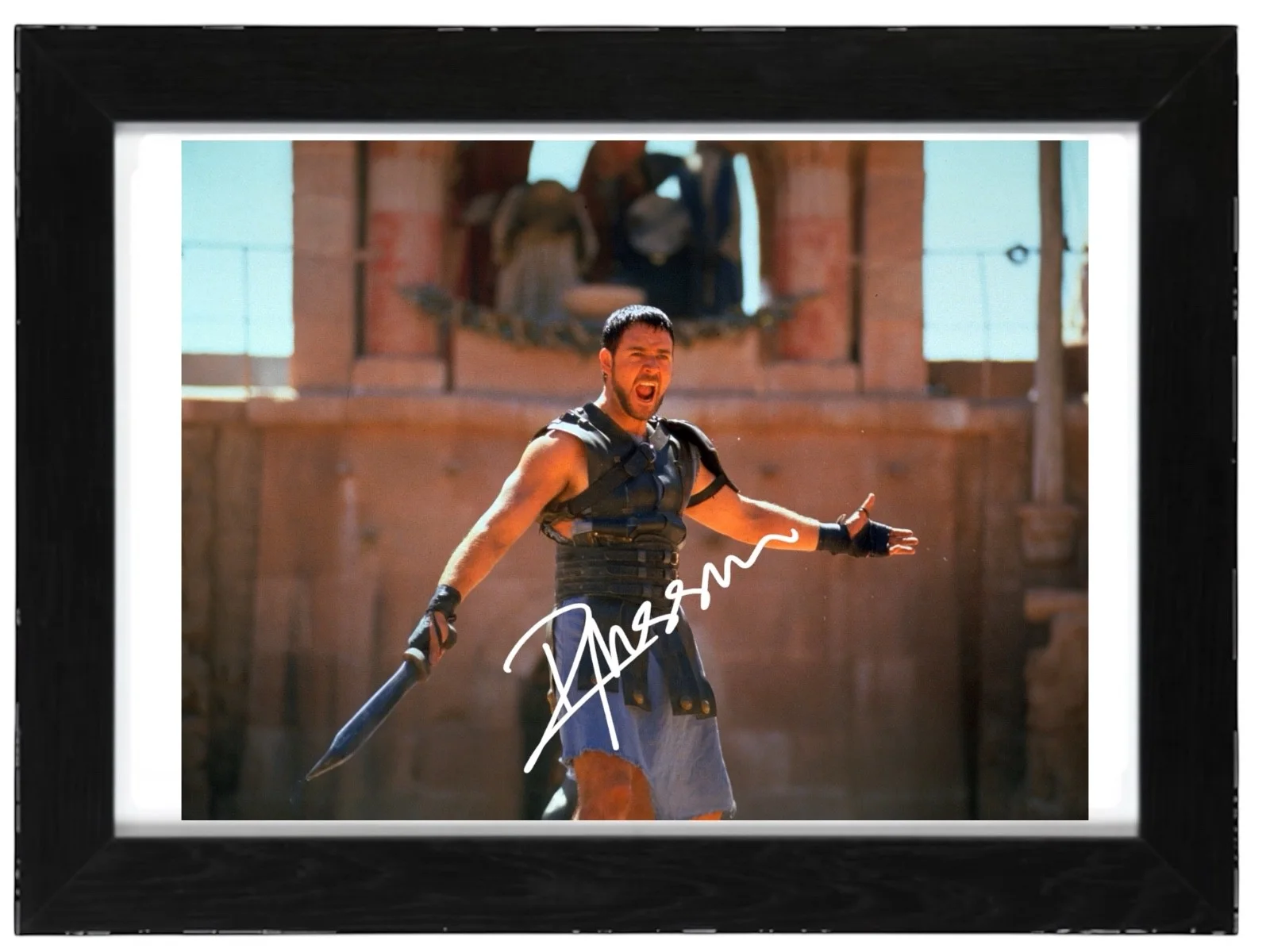 Russell Crowe Signed Autograph PHOTO Pre Print 6x4/A4/ Framed Gladiator, изображение 3