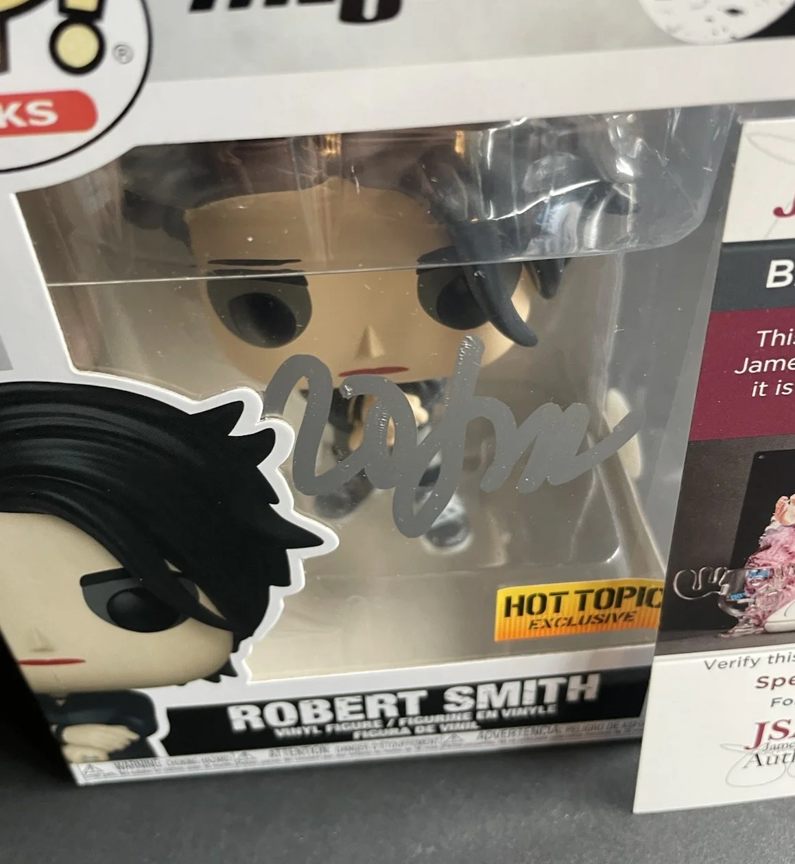 Robert Smith Signed Funko Pop Rocks The Cure 306 Rare JSA COA, image 3