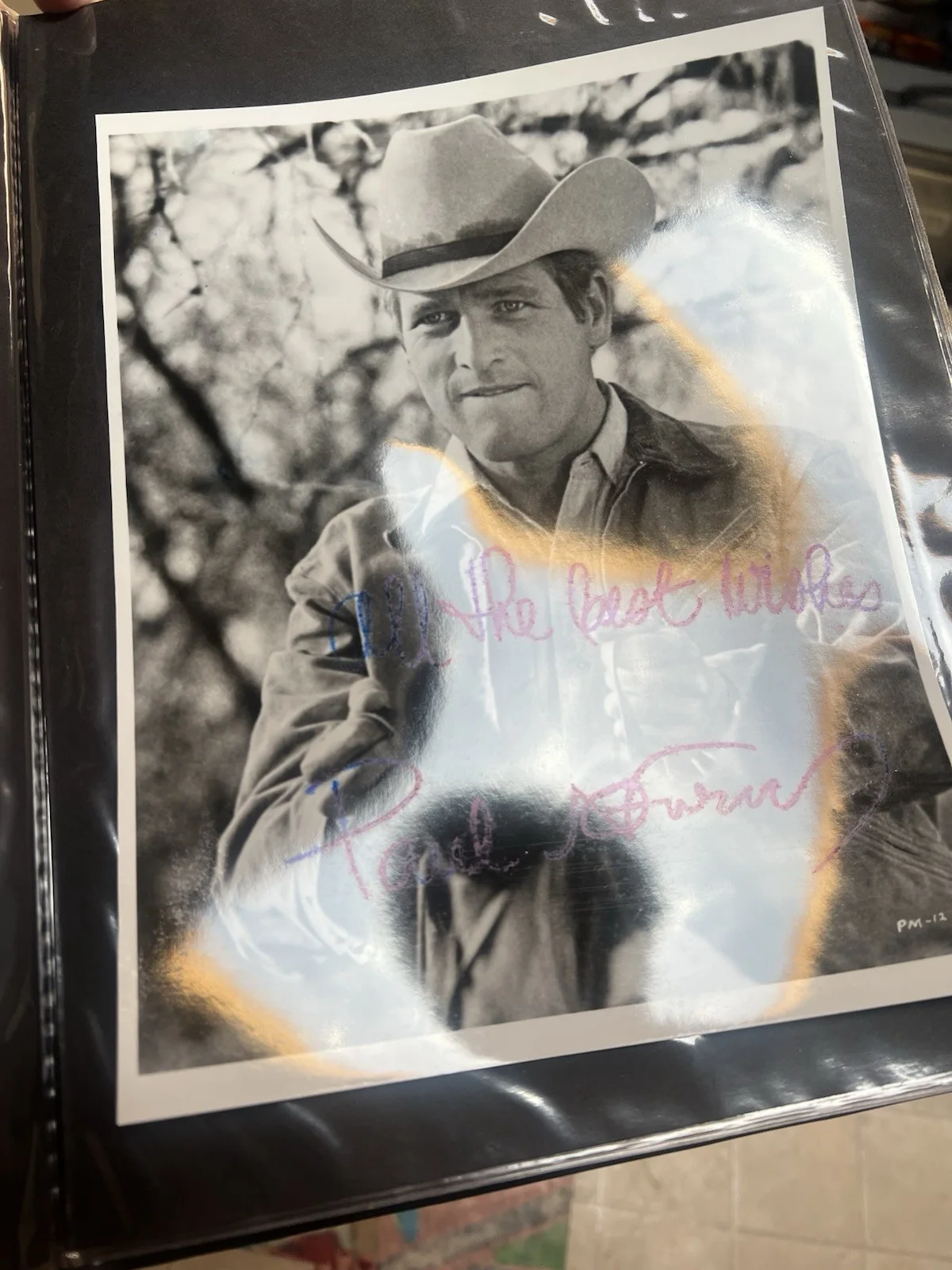 Paul Newman - Jim Kane In Pocket Money - Original Hand Signed Autograph Cowboy, изображение 2