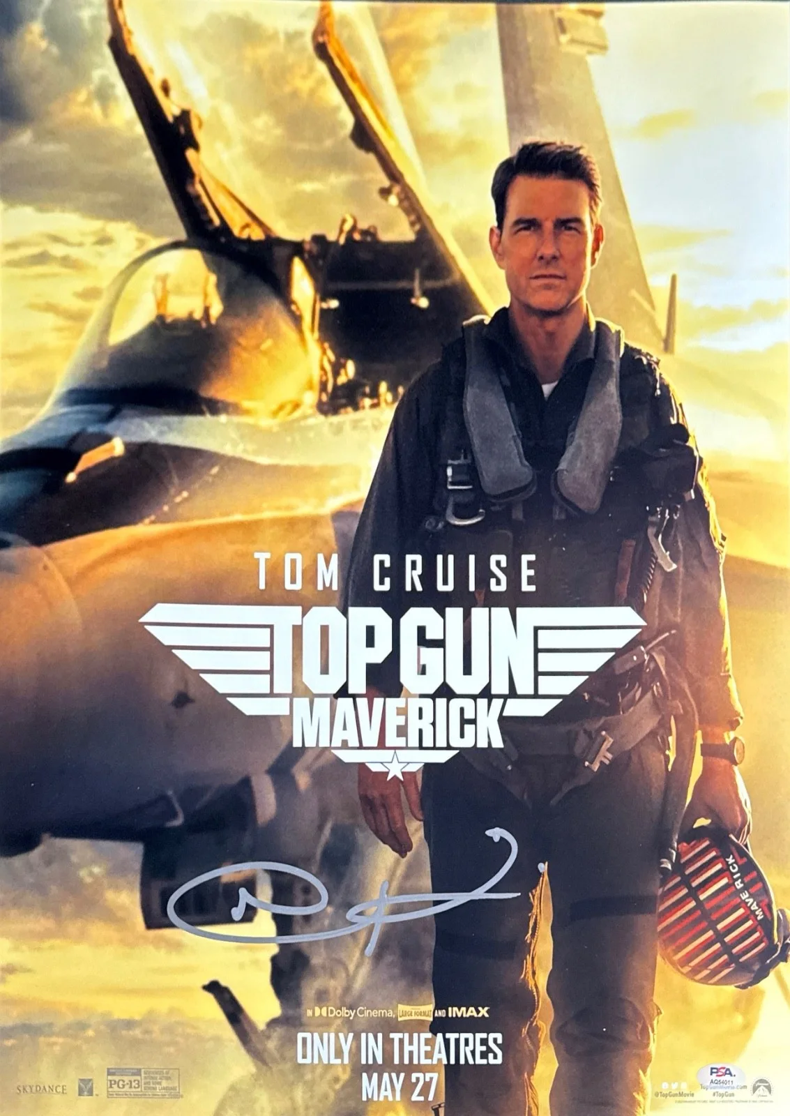 Joseph Kosinski — Joseph Kosinski Signed 16x20 Top Gun Maverick Movie Poster Director PSA AQ54011, изображение 2